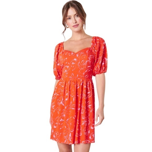 Sugarlips Red Floral Mini Dress - Picture 2 of 13